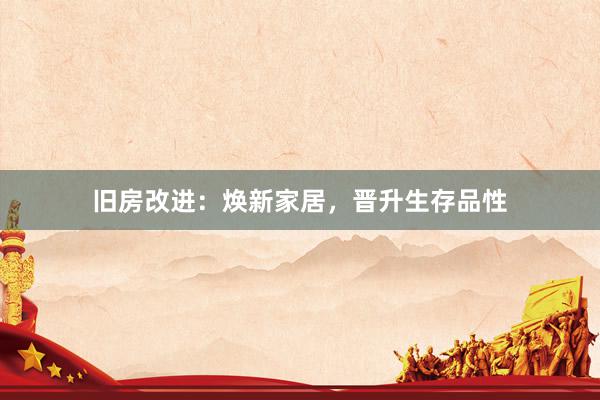 旧房改进：焕新家居，晋升生存品性